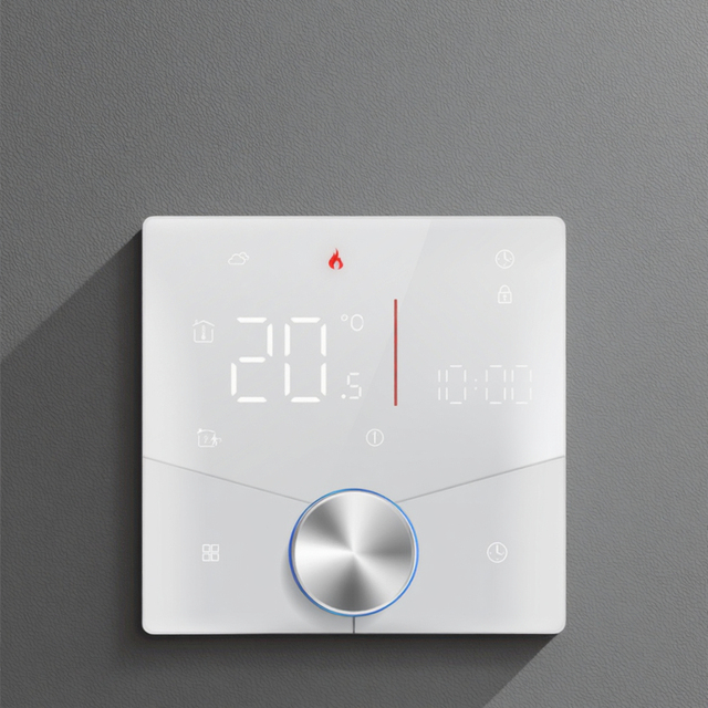 Beca BHT-009 Programmable 220V/24V LED Screen Underfloor Water Heating Boiler Modern Smart Knob Thermostat APP Remote Hotels
