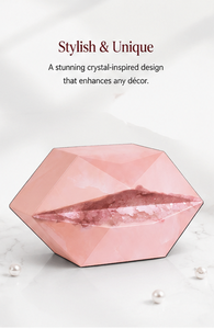 Pink Geometric Jewelry <b>Storage</b> Box with Drawers Large Capacity Makeup Organizer for Necklace <b>Ring</b> Earrings and Accessories - Product Image 4