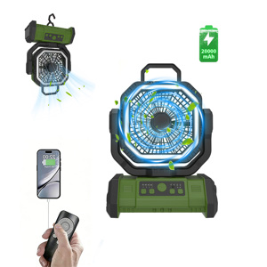 F26 USB <b>Fan</b> Cooling <b>Fan</b> 20000mAh Portable Rechargeable <b>Fan</b> LED Light Battery Powerbank Camping Outdoor Table Colder Air <b>Fan</b> - Product Image 1