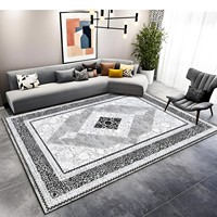 Weiche, große, moderne Teppiche mit Mustern, geeignet für Wohnzimmer und Schlafzimmer, Polyester-Wohnzimmerteppich