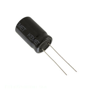 ตัวเก็บประจุแบบรูทะลุรุ่น EST477M050AL3AA ยี่ห้อ Manufacturer Channel ชนิด CAP ALUM ความจุ 470uF 20% 50V แบบขาเสียบ - Product Image 1
