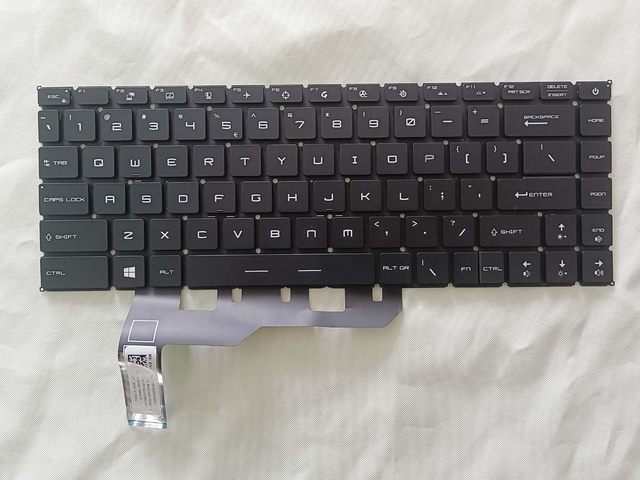 OEM ODM New Replacement US Keyboard for GE66 Raider 10SFS 10SF 10SGS Laptop Black with PerKey RGB Backlit