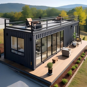 Kontainer rumah 40ft prefabrikasi pengiriman kontainer <span class=keywords><strong>Hotel</strong></span> rumah Prefab rumah Modular mewah rumah - Product Image 1