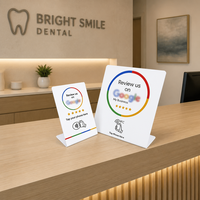Nouvelle carte intelligente programmable RFID NFC Google Review Newbega KPD008-2/KPD008-3, puce NTAG215 13,56 MHz, réinscriptible, étanche, pour réseaux sociaux