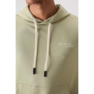 Cagla - Ensemble de survêtement pour homme en coton noir, épais, doux, texturé, confortable, brodé - 85255 - Vert clair/noir - Product Image 4