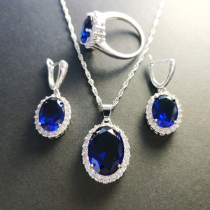 Ensemble de bijoux pour femmes en alliage de cuivre plaqué platine AAA, zircon, style classique, fiançailles, anniversaire, mariage, boucles d'oreilles de mariée - Product Image 4