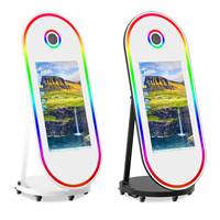 Cabina de Fotos con Espejo Táctil LCD de 60 y 32 Pulgadas para Bodas, Cámara para Selfies con Cristal para Fotomatones, Venta al Por Mayor