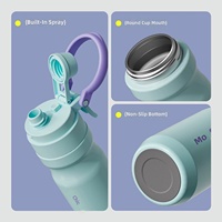 Gourde isotherme en acier inoxydable pour enfants, tasse à eau pulvérisée, gourde froide pour étudiants, grande capacité, pour l'école et le sport