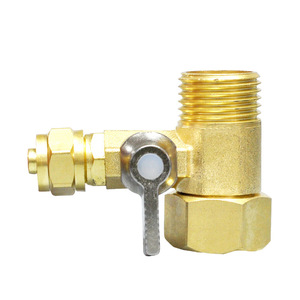 Robinet à bille 3 voies en cuivre pur, filetage 3/8 po, connecteur intégré pour purificateur d'eau, usage domestique et cuisine - Product Image 5