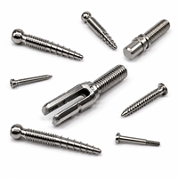 Pièces en acier inoxydable médical usinées CNC ISO 13485, vis osseuse chirurgicale, abutment dentaire en titane, implant de précision OEM