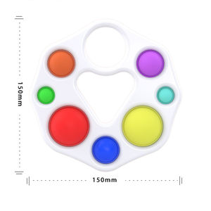 Rongeur pionnier doux <span class=keywords><strong>jouet</strong></span> de décompression éducation précoce Puzzle pratique conseil presse couleur balle main saisir conseil <span class=keywords><strong>dentition</strong></span> <span class=keywords><strong>bulle</strong></span> amusant - Product Image 3