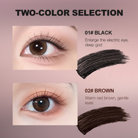 Logo personnalisé d'usine OEM Extensions de cils en fibre de soie 4D sans huile Pinceaux de maquillage Mascara végan imperméable à l'eau