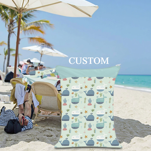 <span class=keywords><strong>Maillot</strong></span> de <span class=keywords><strong>bain</strong></span> personnalisé à double poche Sac de plage séparé humide et sec Sac de rangement de voyage pour couches en polyester imperméable à l'eau - Product Image 1