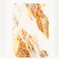 Diffuseur de lumière en film de marbre léger, différentes tailles, formes et épaisseurs, panneau en acrylique