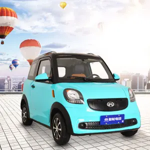 Tốt Nhất Trung Quốc Chuyển Đổi Tốc Độ Thấp Màu Hồng Tinh Khiết Điện Mini Cooper Thành Phố EV Xe Cho Người Lớn