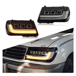 Feux de croisement LED DRL Feux de jour à 3 lentilles 12V Neuf 6000K 25W 2500 Lumens pour Land Cruiser LC100 1998-2003 - Product Image 4
