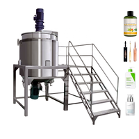 Usine de fabrication de savon liquide DZJX 500L/heure, mélangeur à palettes 200-5000L avec moteur pour la production de crème/shampooing