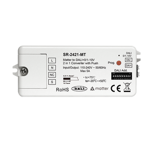 Convertisseur 2-en-1 Matter pour <span class=keywords><strong>DALI</strong></span> DT8 RGBWA+0/1-10V, Haut-parleur vocal intelligent Matter Bridge pour la maison connectée - Product Image 4