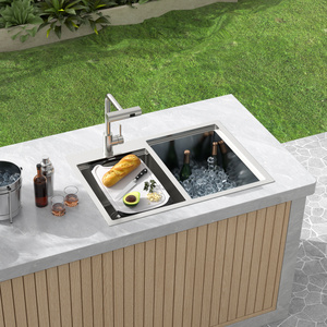 Chúng tôi kho bát đôi 16-Gauge thép không gỉ Drop-in topmount <span class=keywords><strong>30</strong></span> inch RV Máy Trạm thanh chuẩn bị bồn rửa nhà bếp bồn rửa ngoài trời - Product Image 3