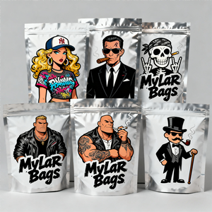 3.5g 7g 14g 28g Túi Mylar Holographic chết cắt túi ziplock cho thuốc lá thảo mộc hoa thực phẩm mùi Túi Mylar có in logo - Product Image 4