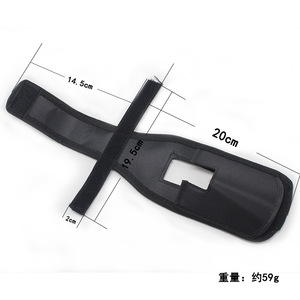 Bolsa de inserción para soporte de caña de pescar, tela Oxford negra, 36x10x1,5 cm, bolsa de cintura portátil para almacenamiento de cañas de pescar, para pesca en el mar - Product Image 3