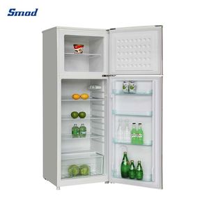 Refrigerador Smad de 138L, Económico, de Acero Inoxidable, de Doble Puerta con Congelador Superior, Modelo DDT-138L - Product Image 2