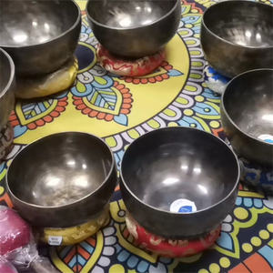 Nouvel arrivage bol spirituel pleine lune sept chakras brun naturel tibétain 7 chakras bols chantants ensemble pour la guérison Reiki - Product Image 6