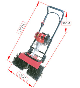 Fábrica de alta calidad, venta al por mayor, máquina de cardado de gasolina portátil de dos tiempos, barredora de césped, máquina de limpieza de césped - Product Image 3