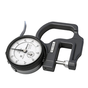 Medidor de Espesor de Carátula Mitutoyo 7301A Original, Rango 0-10 mm, Graduación de 0.01 mm, Medidor de Espesor de Alta Precisión con Husillo de Cerámica - Product Image 1