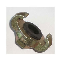 Type européen Accouplement à griffe haute pression Accouplements universels en fonte malléable Gaz de coulée de zinc Filetage NPT/BSP Modèle d'extrémité de tuyau-Tête