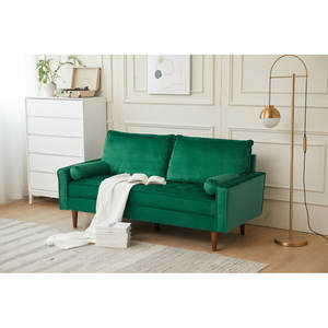 Sofá de Tela con Patas de Madera Plegables de Estilo Nórdico Moderno, Hecho <span class=keywords><strong>a</strong></span> Medida, Precio Directo de Fábrica 2021, Canape de 3 Plazas - Product Image 3