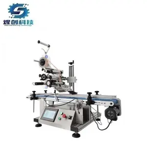 Economical Desktop Automatic Bag Box Plane Top Side Label Sticker Labeling Machine