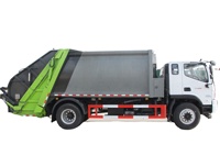 Camion compacteur d'ordures Foton ES5 12CBM Euro6, véhicule de collecte des déchets avec boîte de vitesses manuelle rapide Yuchai 200HP