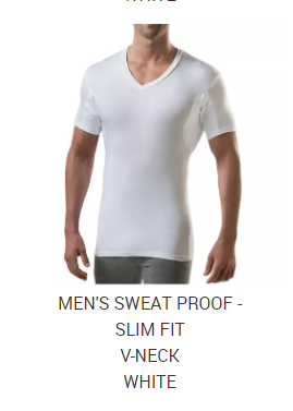 Men DEEP V neck-White