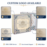 Boîte cadeau en carton rigide pliable de luxe personnalisée, avec laminage mat, gaufrage et dorure à chaud pour logo personnalisé