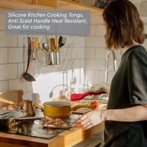 ที่คีบซิลิโคนอเนกประสงค์ 2 in 1 ตะหลิวตักไข่เจียว ตะหลิวคีบสเต็กทอด ที่คีบปลา ที่หนีบขนมปัง อุปกรณ์ครัว - Product Image 5