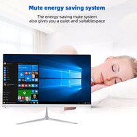 PC Todo en Uno de 22 Pulgadas, Computadora de Escritorio de 19 Pulgadas, Intel Core I3 I5 I7 I9 de 2.ª a 12.ª Generación, Conjunto Completo para Juegos y Negocios con CPU