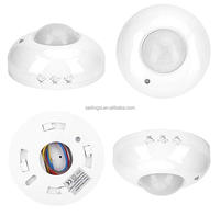 SLS 360 Degrés Réglable Infrarouge PIR Capteur Commutateur Capteur de Mouvement pour Plafond LED Contrôle de la Lumière pour Maison Hôtel Utilisation Linux
