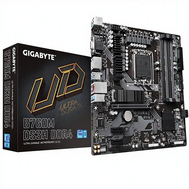 GIGABYTE B760M DS3H DDR4 Micro-ATX Motherboard Intel Core 14th/13th/12th Gen 6+2+1 Power Phase 2X M.2 PCIe 4.0 2.5GbE LAN New