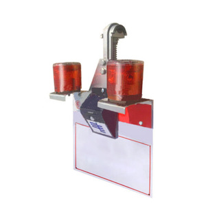 Feu de signalisation LED solaire GYX-45, rouge, à installation fixe, corps en aluminium, pour avertissement de circulation - Product Image 1
