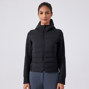 Chaquetas de Plumón para Mujer, con Capucha, Negras, de Nailon, con Logotipo Personalizado, Rellenas de Plumas de Pato, Cálidas, para Invierno, Venta al Por Mayor - Product Image 6