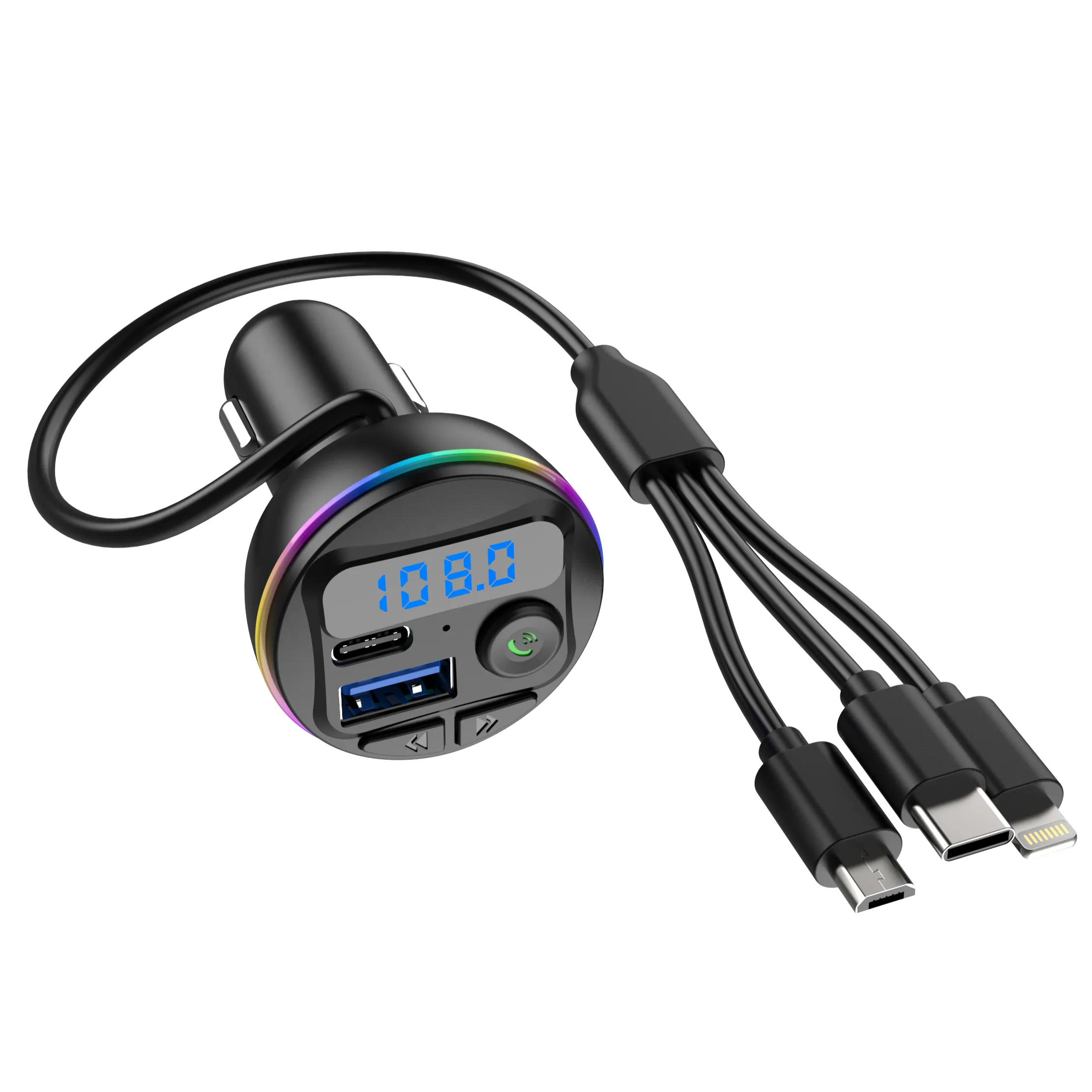 נגן MP3 נייד לרכב עם סאונד סטריאו וזיכרון כיבוי - דגם G46 משודרג (92 תווים)