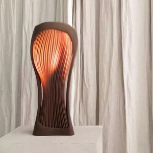 <b>Table</b> <b>Lamp</b> Wabi Sabi Style Antique Song Dynasty Aesthetic LED Light Source E27 Bulb <b>Base</b> Switch Control For Hotels Guesthouses - Product Image 5