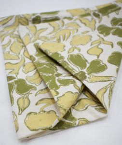 Serviettes en lin faites à la main avec bord imprimé vintage personnalisable Serviette d'accessoires en tissu personnalisable - Product Image 5