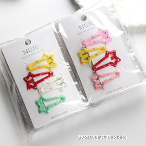 4件套混色甜美多彩的bb夹，适合小女孩儿童侧刘海金属发夹 - Product Image 3