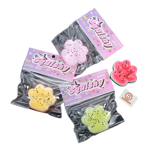 Jelly Glitter <b>Cat</b> Claw Pinch Squeeze Toys Mochi TPR Soft Stretchy Tabasquishy for Stress Release for Kids Aged 5 to 7 Years - Product Image 1