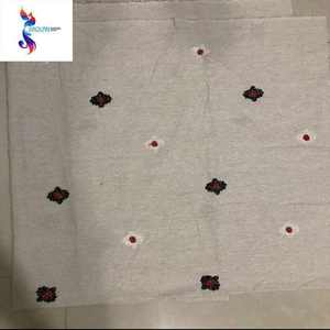 Stile di moda tessuto ricamato lino tessuto all'ingrosso poliestere tessuto ricamato Stocklot tessuto <span class=keywords><strong>Tc</strong></span> - Product Image 6