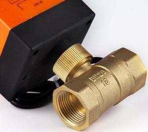 2 cổng CE chứng nhận Brass van bi cơ giới cho hệ thống sưởi ấm - Product Image 2