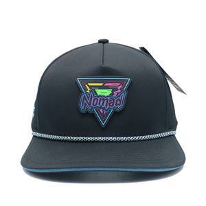 Wholesale Custom 5-Panel Rubber Logo Baseball Cap High Quality 100% Polyester Unisex Adult Street Style Hat - Product Image 1