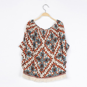 Blouse pour enfants style Kurti, coupe tendance avec ourlet à franges, fabriquée en Chine - Product Image 3